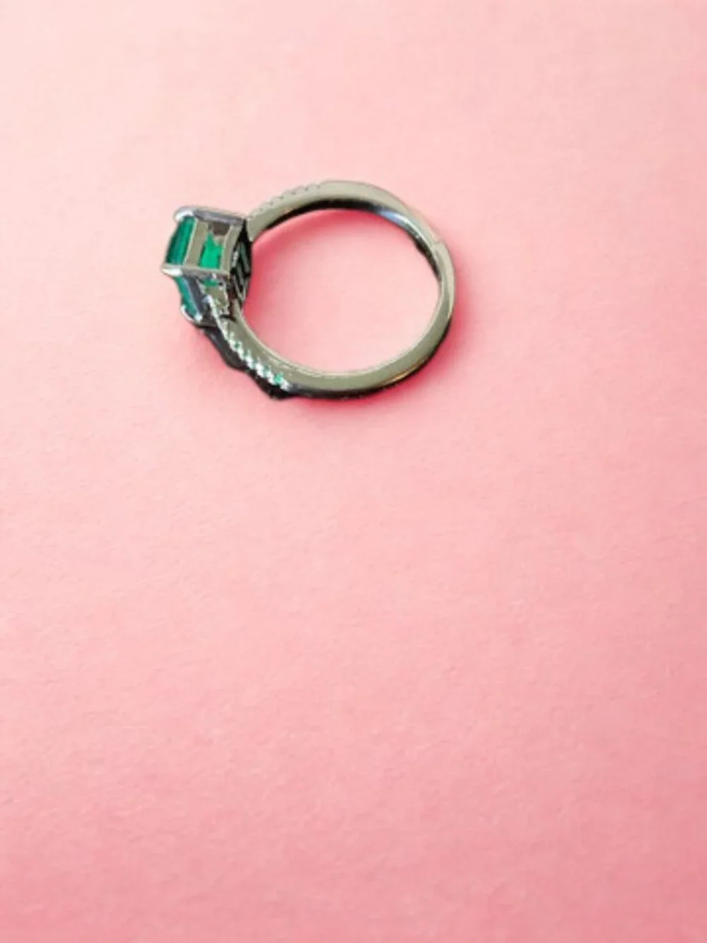 Emerald Solitaire Ring